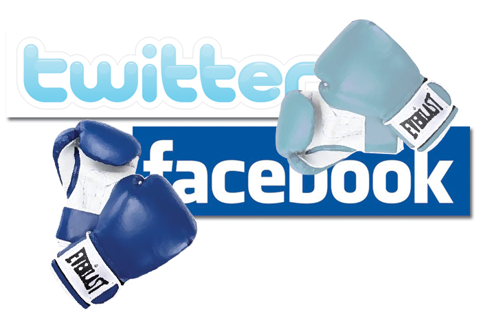 Twitter vs Facebook Fight